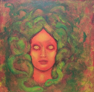 Goddess Keto Mother Gorgons, Painting by Rina Lazar