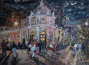 Malerei mit dem Titel "Tivoli - Cinema de…" von A.Magalhães, Original-Kunstwerk