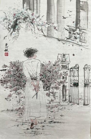 제목이 "满园春色关不住"인 미술작품 Amanda Ye로, 원작, 잉크