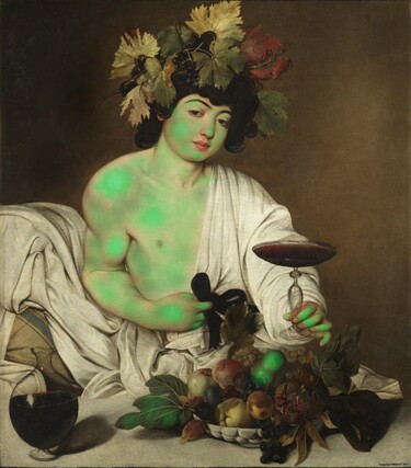 Grafika cyfrowa / sztuka generowana cyfrowo zatytułowany „La Plante Du Bacchus” autorstwa Amazeigh Bouzékri, Oryginalna prac…