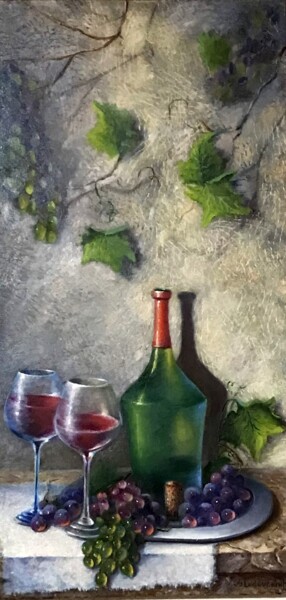 Картина под названием "Романтическое настр…" - Елена Ледовских, Подлинное произведение искусства, Масло