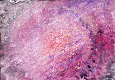 Painting titled "Galaxie" by Ambredeval, Original Artwork, Acrylic