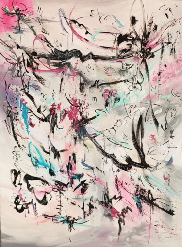 Pintura titulada "Perchés sur les bra…" por Âme Sauvage, Obra de arte original, Acrílico Montado en Bastidor de camilla de m…