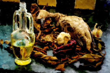 Digital Arts με τίτλο "Canard nature morte." από Amel Milady (Le mutagraphe), Αυθεντικά έργα τέχνης, Ψηφιακή ζωγραφική