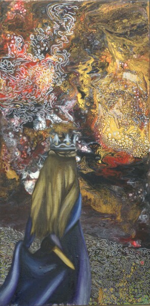 Malerei mit dem Titel "Monde intérieur" von Ameline Landry, Original-Kunstwerk, Acryl