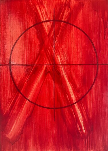 Painting titled "Don't kill. No to t…" by Amina Ivanova, Original Artwork, Oil Mounted on Wood Stretcher frame