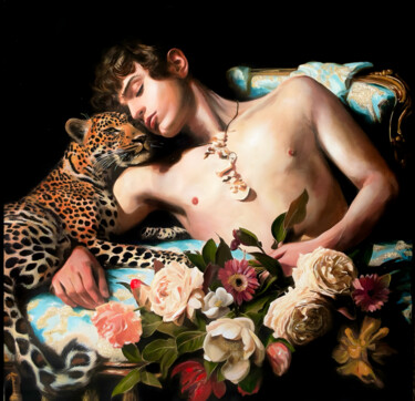 Картина под названием "Morpheus" - Amirata Winter, Подлинное произведение искусства, Акрил Установлен на Деревянная рама для…