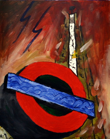 Malerei mit dem Titel "Tribute von Panem (…" von Hans-Jürgen Grossmeyer, Original-Kunstwerk, Acryl