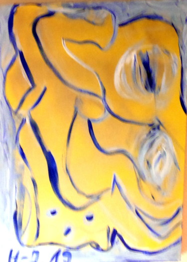 Malerei mit dem Titel "Tourbillon" von Hans-Jürgen Grossmeyer, Original-Kunstwerk, Acryl