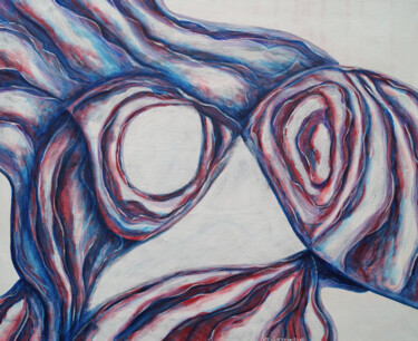 Pintura titulada "The fish of my drea…" por An Viaznikova, Obra de arte original, Acrílico Montado en Bastidor de camilla de…