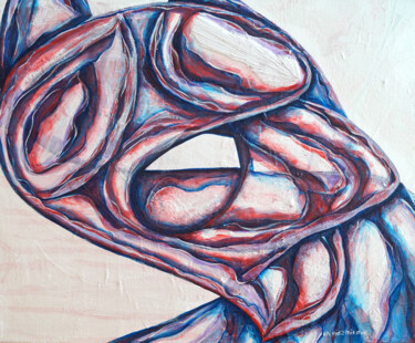Картина под названием "Continuous rise, se…" - An Viaznikova, Подлинное произведение искусства, Акрил Установлен на Деревянн…