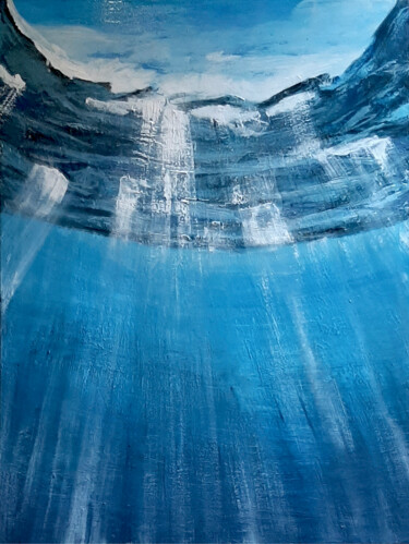 Pintura titulada "Deep blue 1" por Ana Del Castillo Ibarrola, Obra de arte original, Acrílico