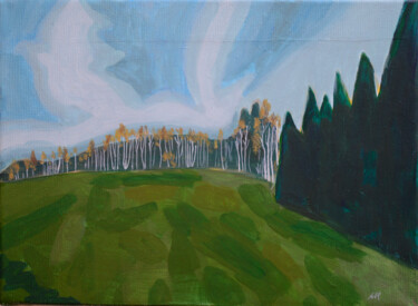 Painting titled "Landscape 6 - North…" by Ana Marković, Original Artwork, Acrylic