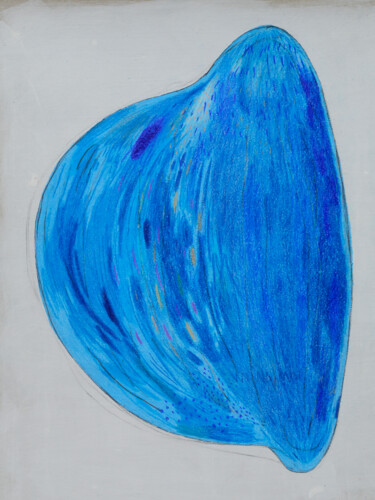 Dessin intitulée "Blue Whale" par Ana Marković, Œuvre d'art originale, Crayon