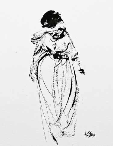Desenho intitulada "365 11/01/2022" por Ana-Paula Bès, Obras de arte originais, Tinta
