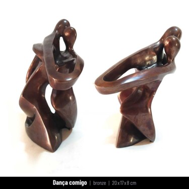 「Dança comigo」というタイトルの彫刻 Anamaria Vieiraによって, オリジナルのアートワーク, ブロンズ