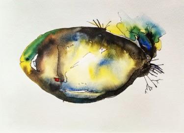 Pintura titulada "Fish C" por Anamika, Obra de arte original, Acuarela