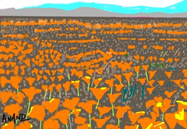 Digital Arts titled "valley-of-flowers-8…" by Anandswaroop Manchiraju, Original Artwork, Digital Painting