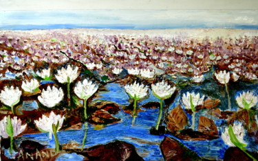 "VALLEY OF FLOWERS-4" başlıklı Tablo Anandswaroop Manchiraju tarafından, Orijinal sanat, Petrol