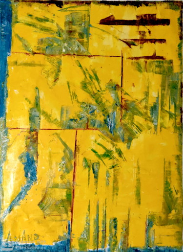 Painting titled "PURE ABSTRACT-5" by Anandswaroop Manchiraju, Original Artwork, Oil