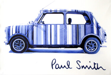 Dibujo titulada "Autstin Mini Paul S…" por Ananou, Obra de arte original, Bolígrafo