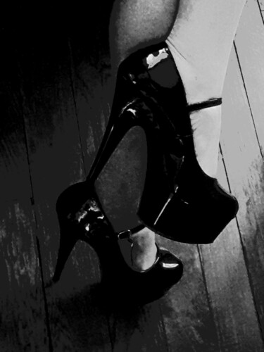 Digitale Kunst getiteld "Dancer Shoes" door Anaquarelle, Origineel Kunstwerk, Digitaal Schilderwerk