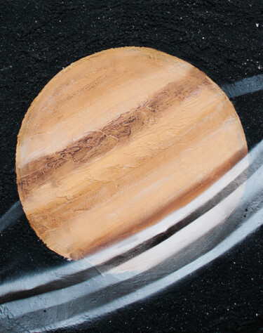 Pittura intitolato "The Saturn" da Anastacia Gaikova, Opera d'arte originale, Acrilico