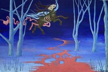 Pittura intitolato "ИНФЕКТО" da Anastasia Hifusej, Opera d'arte originale, Acrilico