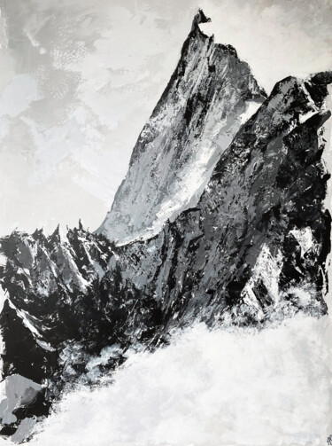 Painting titled "Chamonix" by Anastasia Sabatie, Original Artwork, Acrylic