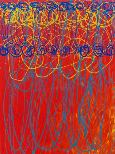 Картина под названием "Celebration" - Anastasiia Doro, Подлинное произведение искусства, Акрил Установлен на Деревянная рама…