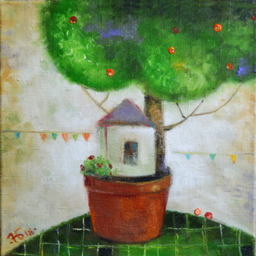 Картина под названием "Расці Дом" - Anastasiya Balysh, Подлинное произведение искусства