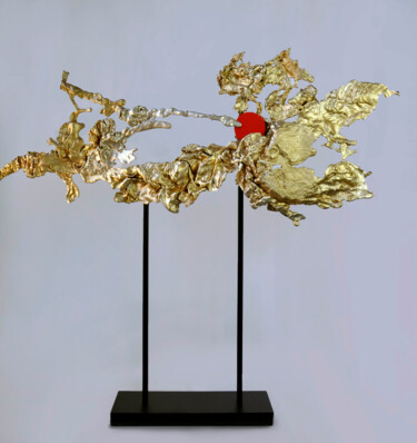 Skulptur mit dem Titel ""Torn clouds"" von Anastasiya Protsenko, Original-Kunstwerk, Metalle