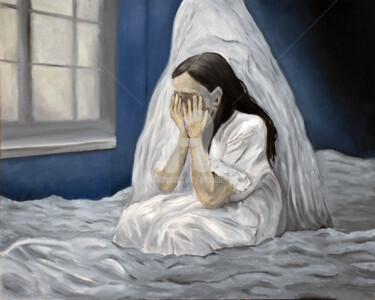 Malarstwo zatytułowany „Ghosts of the past” autorstwa Ana Valentim, Oryginalna praca, Olej