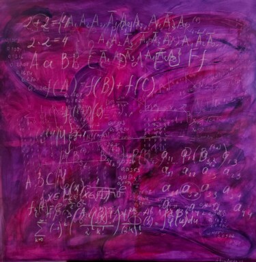 Pittura intitolato "Schoolboard with sh…" da Anastasia Vasilyeva, Opera d'arte originale, Acrilico