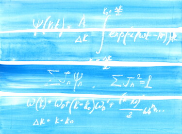 Malarstwo zatytułowany „Wave theory 004” autorstwa Anastasia Vasilyeva, Oryginalna praca, Akryl