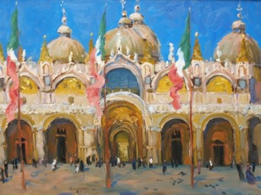 绘画 标题为“Basilica di San Mar…” 由Juris Andersons, 原创艺术品