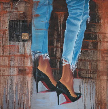 Pintura titulada "Louboutin" por Anna Andorskaya, Obra de arte original, Oleo