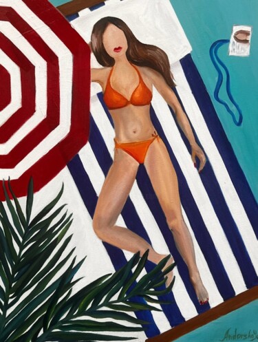 「Just relax」というタイトルの絵画 Anna Andorskayaによって, オリジナルのアートワーク, オイル