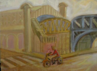 Painting titled "bir hakeim" by András Breznay, Original Artwork, Oil