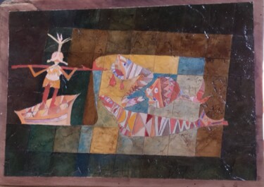 Pittura intitolato "From Klee...Chasseu…" da André Colpin, Opera d'arte originale, Olio
