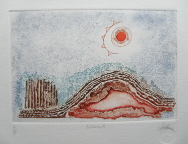 Printmaking titled "Elements" by André Colpin, Original Artwork, Etching