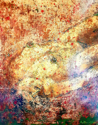 Картина под названием "God created woman" - Andre Devolder, Подлинное произведение искусства, Масло