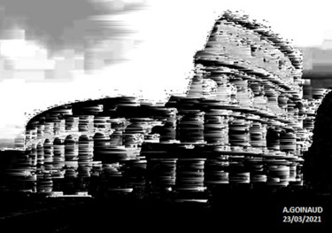 제목이 "Rome antique"인 디지털 아트 André Goinaud로, 원작, 2D 디지털 작업