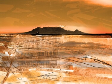 Photography titled "Table Mountain Jour…" by André Pillay, Original Artwork, Manipulated Photography