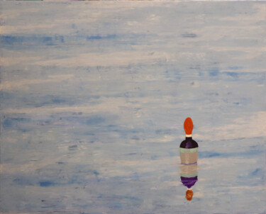 Картина под названием "l' attente" - Andre Rollet, Подлинное произведение искусства, Масло Установлен на Деревянная рама для…