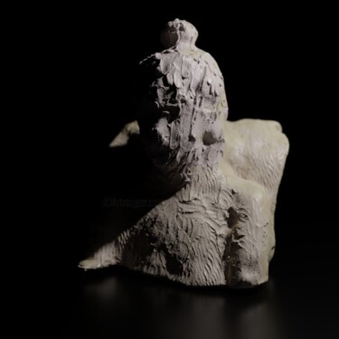 Digitale Kunst mit dem Titel "Sitting Lady" von Andrea Botton, Original-Kunstwerk, 3D Modellierung