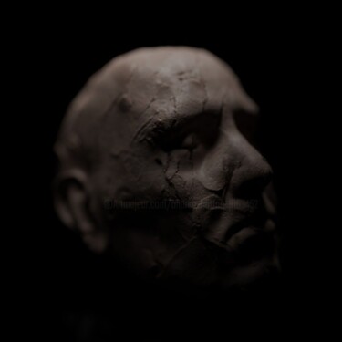 Arte digitale intitolato "Clay Head" da Andrea Botton, Opera d'arte originale, Modellazione 3D