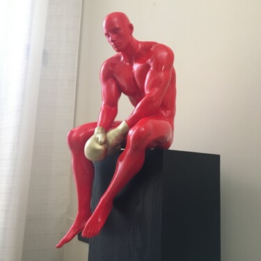 Скульптура под названием "LIFE IS A BATTLE (R…" - Andrea Giorgi, Подлинное произведение искусства, Смола