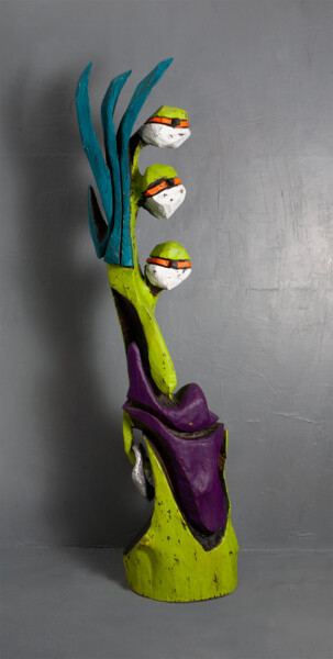Скульптура под названием "UDO" - Andrea Halm, Подлинное произведение искусства, Дерево