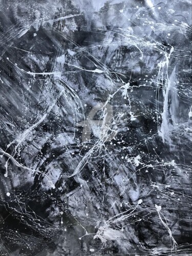 Schilderij getiteld "IMPULSE" door Andrea Schiavetta, Origineel Kunstwerk, Acryl Gemonteerd op Frame voor houten brancard